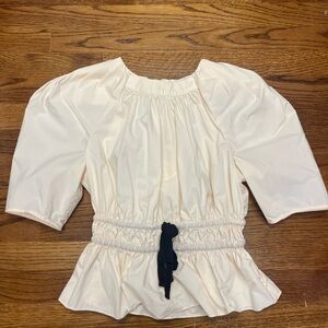 Ulla Johnson Cream Denisa Top blouse Sz 2